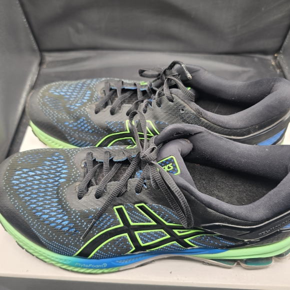 ASICS Men's Athletic Shoes - Black and Neon Green‎